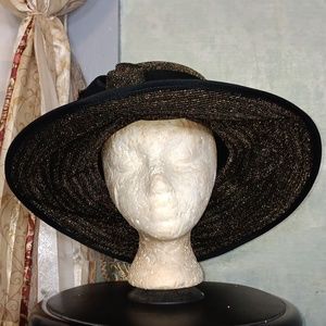 New York Metallic Wide Brim Year Round Hat